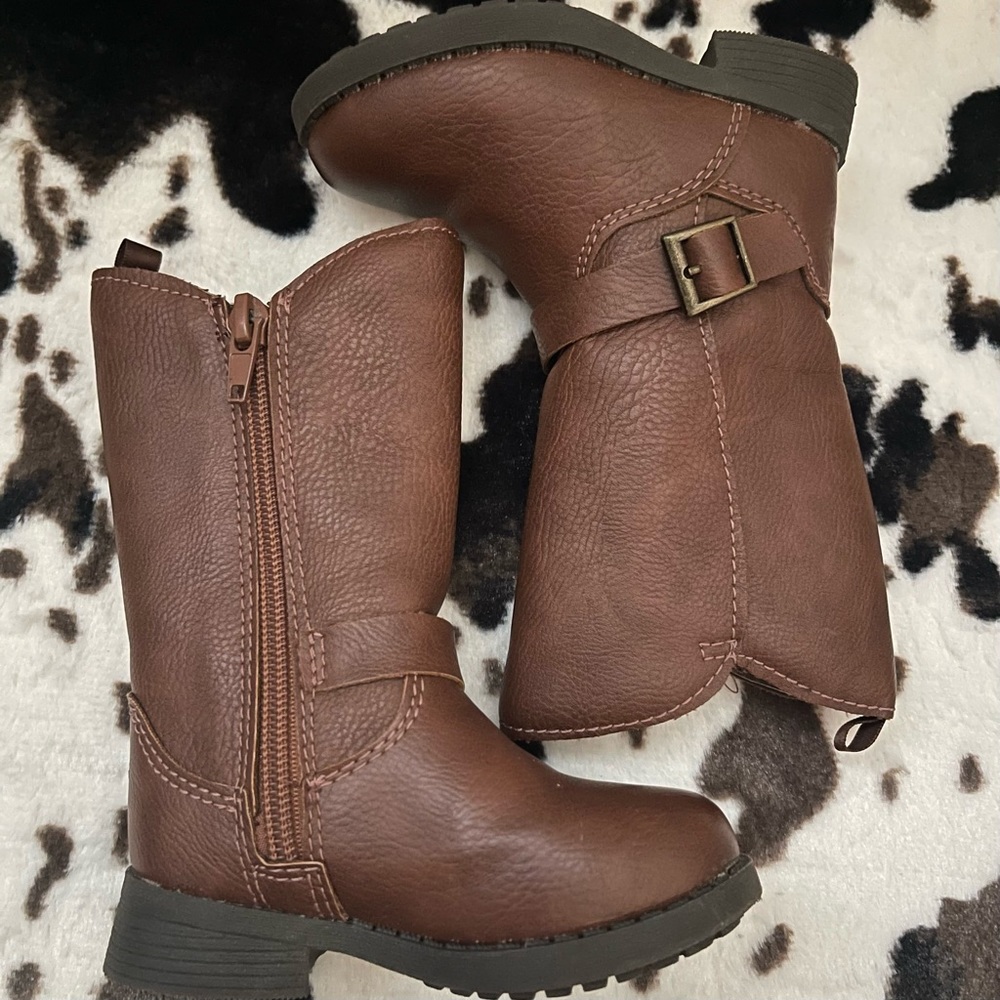 Toddler(girls) brown dress boots